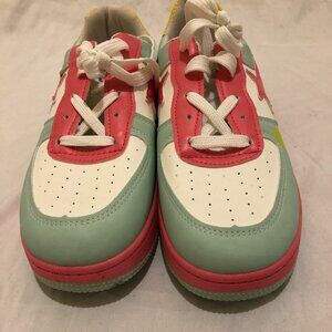 Kawaii Women's Star Card Preppy Kirby Multicolor Size 5 Shoes